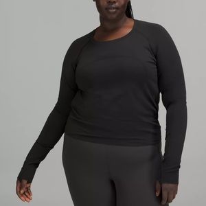 Black swiftly tech long sleeve lululemon